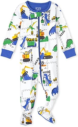 Çocuk yeri erkek bebek ve yürümeye başlayan çocuklar rahat uyum pamuk tek parça fermuar pijama