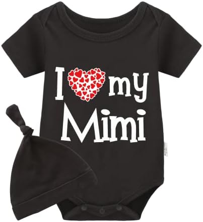 YSCULBUTOL Bebek Ikizler Bodysuit I Love My Mini Sevimli Bebek Giysileri Bebek Duş Kıyafet Bebek Kız Noel Giysileri