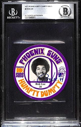 8 Ron Lee - 1977 Suns Humpty Dumpty Diskleri Basketbol Kartları (Yıldız) Dereceli BGS Otomatik İmzasız Basketbol