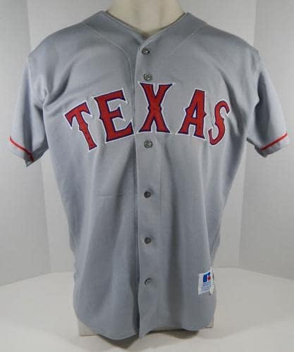 1995-99 Texas Rangers 45 Oyun Kullanılmış Gri Forma DP08131 - Oyun Kullanılmış MLB Formaları