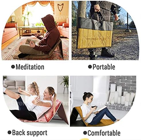 ZenHeart Katlanır Taşınabilir Meditasyon Yoga egzersiz matı Ergonomik Sırt Desteği Kat Sandalye Tapis Yoga Çocuk Sandalyesi