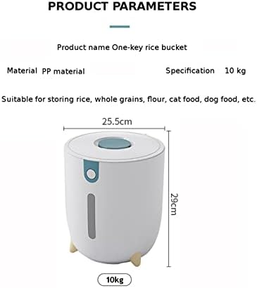 POKHDYE Pirinç Dağıtıcı Pirinç Kabı Pirinç Depolama Pirinç Kovası Mutfak Saklama Kabı Kovası Mühürlü Pirinç Dağıtıcı