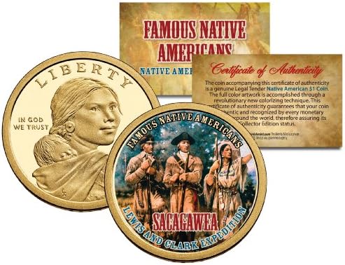 SACAGAWEAFamous Yerli Amerikalılar Dolar ABD Sikke LEWİS CLARK EXPEDİTİON Hint