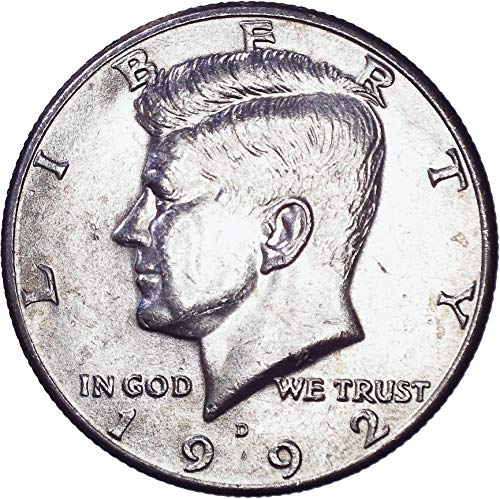 1992 D Kennedy Yarım Dolar 50C Parlak Dolaşımsız