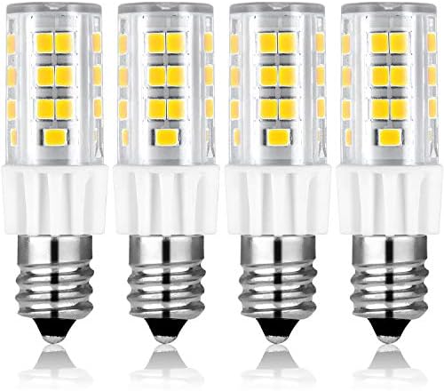 LUXRİTE Kısılabilir E12 LED Ampul T4 / T3, 40W Eşdeğeri, 5000K Parlak Beyaz, 500 Lümen, Mini Şamdan LED Ampul, ETL
