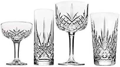 Godinger Barware Drinkware Mixology Seti-Cin Bardak, Collins Uzun Gözlük, Bar Bardak ve Şampanya Kupaları-8 adet