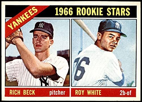 1966 Topps 234 Yankees Çaylakları Roy White / Zengin Beck New York Yankees (Beyzbol Kartı) ESKİ Yankees