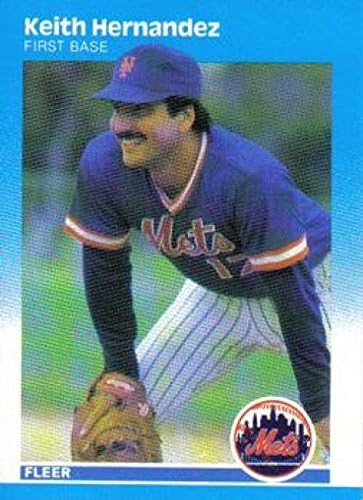 1987 Fleer 12 Keith Hernandez New York Mets MLB Beyzbol Kartı NM-MT