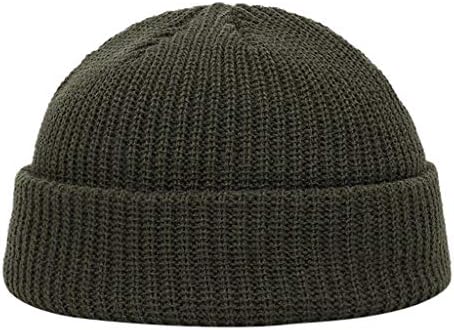 BDDVIQNN Mens Womens Kış Örme Bere Şapka Kayak Kış Moda Örme Yün Şapka Hemming Tutmak Unisex Şapka Rahat Sıcak Şapka