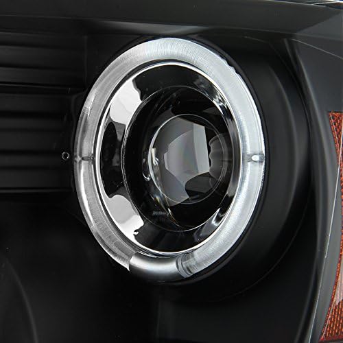 AKKON-09-18 Dodge Ram kamyonet Siyah Çerçeve Çift ışık halkası LED Projektör Farlar Yedek Çift