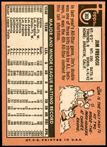 1969 Topps 365 Jim Fregosi Los Angeles Melekleri (Beyzbol Kartı) ESKİ / MT + Melekler