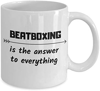 Beatboxing Her Şeyin Cevabıdır Kahve Kupa Beatboxer İş Arkadaşı Şeytan Hediye Hobi seyahat tipi kupa Mevcut