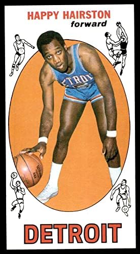 1969 Topps 83 Mutlu Saç Detroit Pistons (Basketbol Kartı) NM Pistons NYU