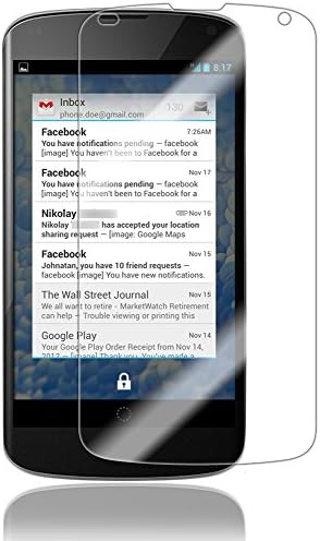 Skinomi Ekran Koruyucu ile Uyumlu Google Nexus 4 Temizle TechSkin TPU Anti-Kabarcık HD Film