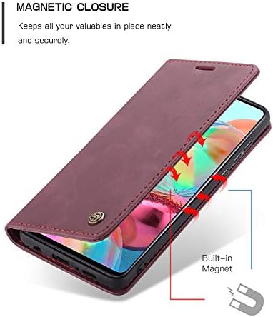 Kowaurı Galaxy A31 Durumda, deri cüzdan Kılıf Kart Yuvası ve Manyetik Kapatma ile Klasik Tasarım Flip Fold samsung