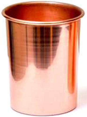 TreegoArt Saf Bakır Su Şişesi ile 1 Bakır Cam Drinkware Hediye Seti (1000 ML Şişe, 300 ML Cam)