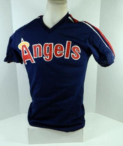1983-90 California Angels 54 Oyun Kullanılmış Mavi Forma Vuruş Antrenmanı 254-Oyun Kullanılmış MLB Formaları