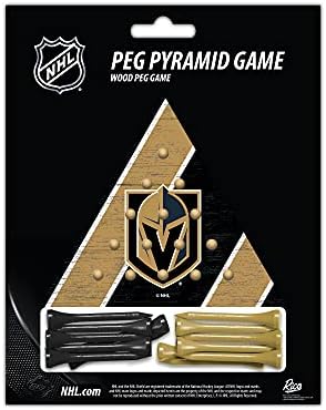 Rıco Industrıes NHL Colorado Çığ Peg Piramit Oyunu 4.5 x 4 Ahşap Seyahat Boyutlu Piramit Oyunu - Oyuncak Peg Oyunları-Üçgen-Aile