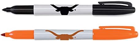 NCAA Texas Longhorns Marker 2'li Paket, Turuncu / Siyah, Tek Beden