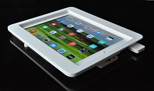 TABcare Uyumlu iPad Air Anti-Hırsızlık Güvenliği POS, Kiosk, Mağaza Ekranı, Gösteri Ekranı için Beyaz Masaüstü Standı,