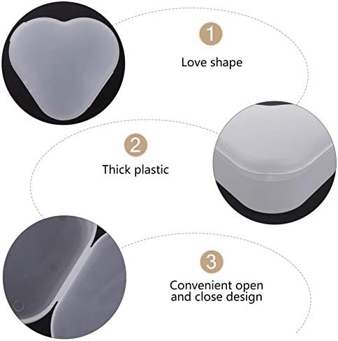 Hemoton 3 Adet Plastik Yüz Kaplama saklama kutusu Kullanımlık Kaleci Klasörü Taşınabilir saklama kutusu es Kapaklı