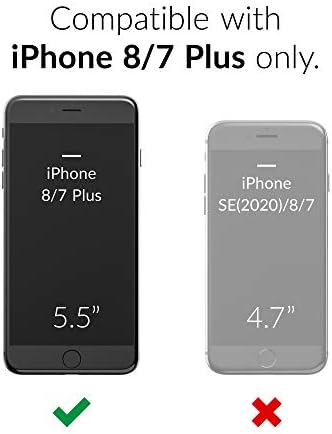 Crave iPhone 8 Plus Kılıf, iPhone 7 Plus Kılıf, Apple iPhone 8/7 Plus (5.5 inç) için Çift Koruma Koruma Serisi Kılıf