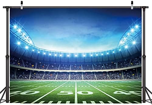 LYWYGG 10X8FT Süper Kase Zemin Futbol Sahası Zemin Fotoğraf Sahne oditoryum ışığı Temalı Kase Gece Spot Süslemeleri
