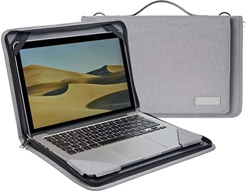 Broonel Gri Deri Dizüstü Messenger Kılıf-HP 15.6 İnç Full HD Dizüstü Bilgisayar 15s-fq2015sa Dizüstü Bilgisayar ile