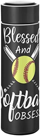 Glaphy Softbol Beyzbol 17 oz Su Şişesi, BPA İçermez, Paslanmaz Çelik, Yalıtımlı Su Şişesi, Okul için, Ofis, Spor salonu,