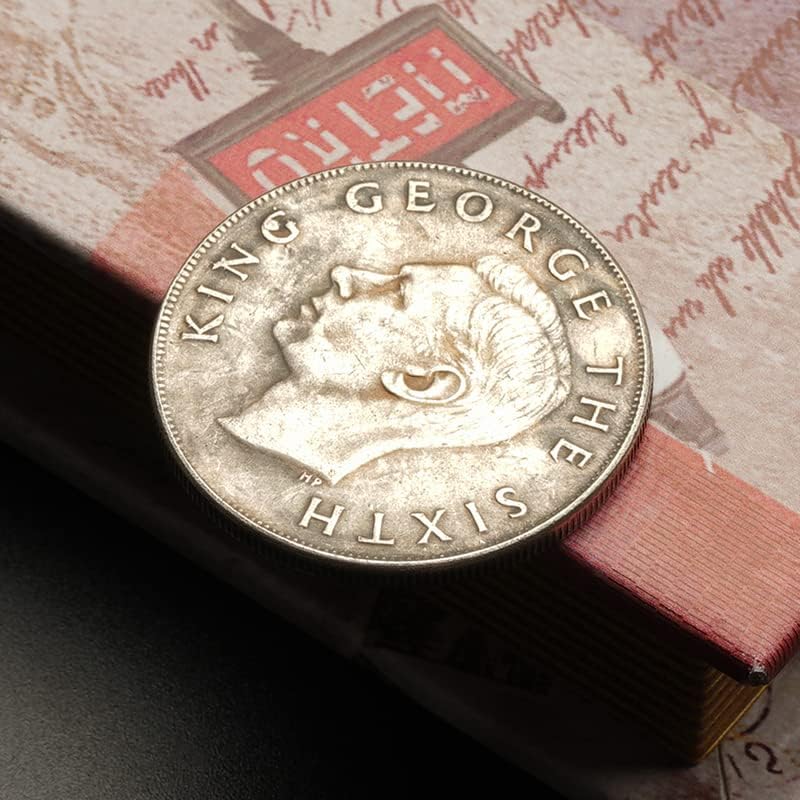 Yeni Zelanda Geri Buğday Kulak Gümüş Dolar 1949 Kral George VI Anma Gümüş Sikke Gümüş Yuvarlak Antika Sikke Koleksiyonu