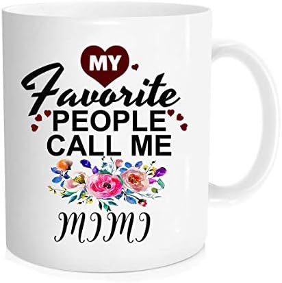 Komik kahve kupa-En Sevdiğim İnsanlar Bana Mimi Kupa, Büyükanne Hediye, Anneler Günü Hediyesi, Büyükanne için Hediye,