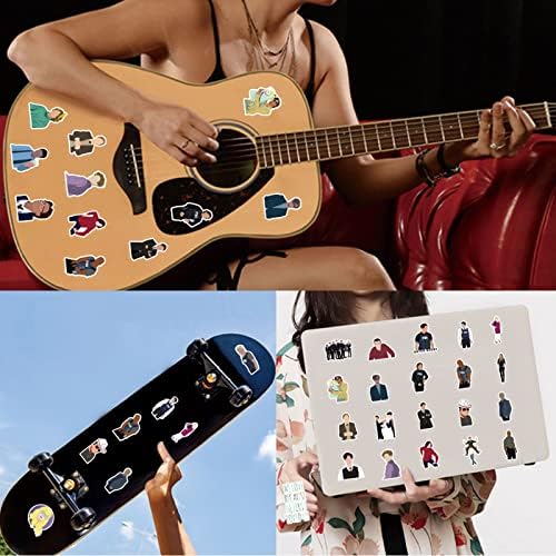 Yetişkin su şişesi telefon seyahat çantası dizüstü kaykay gitar Bagaj telefonu için ceza zihin çıkartmalar, Genç için