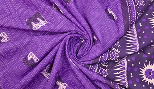 Peegli Vintage Sari Karışık Desen DIY Zanaat Kumaş Combo 4 Hintli Kadın Elbise Wrap Saree
