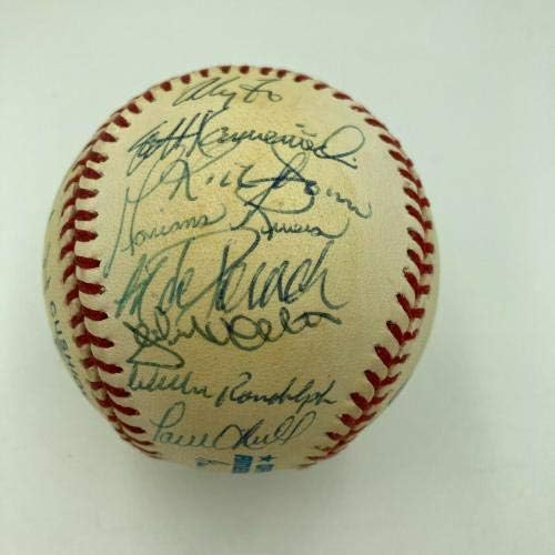 Derek Jeter Mariano Rivera Andy Pettitte Çaylak 1995 Yankees İmzalı Beyzbol JSA İmzalı Beyzbol Topları