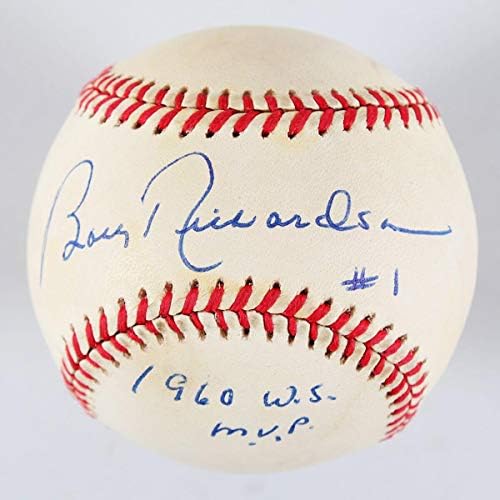Bobby Richardson İmzalı Beyzbol Yankees - COA JSA - İmzalı Beyzbol Topları