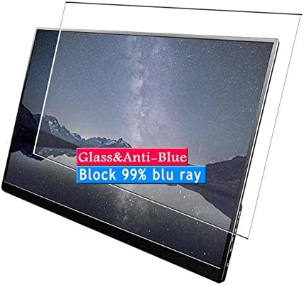 Vaxson Anti mavi ışık temperli cam ekran koruyucu ile uyumlu UNIQ UQ-PM13FHD 13.3 Ekran monitör görünür alan, 9H Film