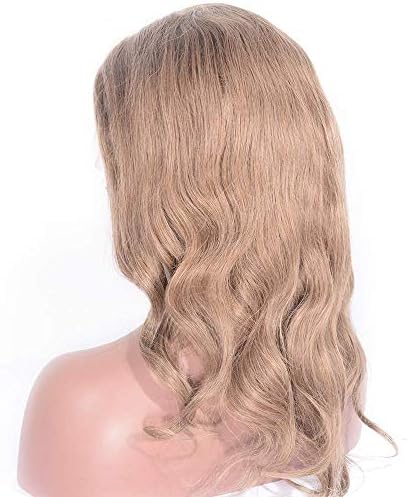 Peruk Avrupa ve Stil El Dokuması Gerçek Saç Uzun Kıvırcık Saç Altın Sarı Tam Dantel Peruk Peruk Peruk Boyalı Olabilir