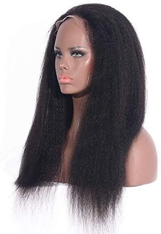 YTOOZ Peruk Gerçek Saç Saç Kabarık Kulak Mısır Siyah Tarzı Uzun Saç Tam dantel Başlık Siyah Peruk Peruk Seti Boyalı
