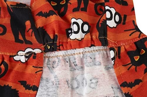 Boo Turuncu Siyah Cadılar Bayramı Kedi Elbise, Köpek Kabak Köpek Elbiseler Kostüm Kız, X-Küçük (XS) Boyutu