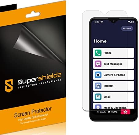 (6 Paket) Supershieldz Canlı Jitterbug Smart3 Ekran Koruyucu için Tasarlanmış, yüksek Çözünürlüklü Net Kalkan (PET)