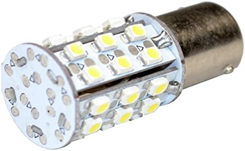 HQRP 4-Pack BA15s Süngü Tabanı 30 LEDs SMD LED Ampul Sıcak Beyaz 93 1141 1156 1073 1093 1129 Yedek artı Güneş Ölçer