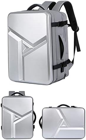 Elsegeod Genişletilebilir Sert Kabuk seyahat sırt çantası Erkekler için, Anti Hırsızlık Su Geçirmez Bilgisayar Çantası