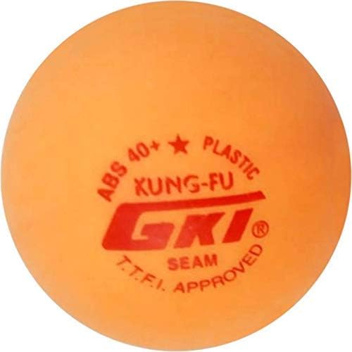 GKI KUNG-FU ABS Plastik 40 Masa Tenisi Topu, 6'lı Paket(Sarı)