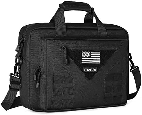 MOSISO Taktik Dizüstü Messenger omuzdan askili çanta, Çok Fonksiyonlu Ayarlanabilir Büyük Dizüstü Taşıma Kol Çantası