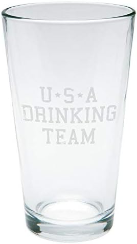 Eski Zafer 4 Temmuz ABD İçme Takımı Kazınmış Bira Bardağı Şeffaf Cam Standart Bir Boyut