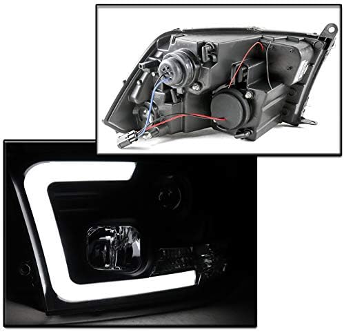 ZMAUTOPARTS LED Siyah Projektör Farlar 6.25 Beyaz LED DRL 2009-2018 Dodge Ram 1500/2010-2018 2500/3500