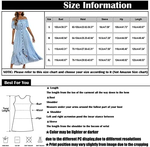 NOKMOPO Plaj Elbiseleri Kollu Kadınlar için Moda Kısa Kollu V Yaka Dantel Up Elbise