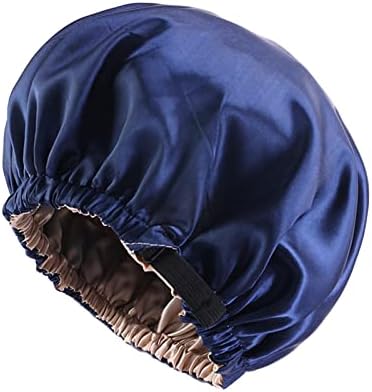 Sevimli Kova Şapka Kış Saten Kaput Ayarlanabilir Kafa Boyutu Uyku İpek Kaput Kadın Erkek Çift Katmanlı