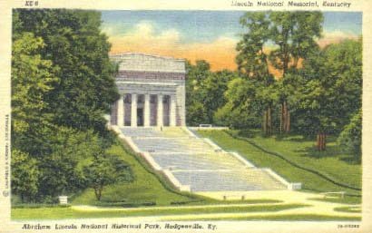 Lincoln Ulusal Anıtı, Kentucky Kartpostalı