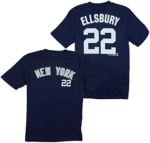 Outerstuff New York Yankees MLB Genç Erkek (8-18) Jacoby Ellsbury 22 Oyuncu Forması-Lacivert